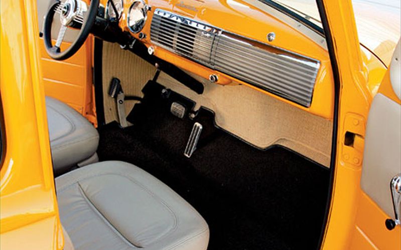 0903cct_05_z+1950_chevy_truck_cal_custom_valve_covers+dashboard_view.jpg