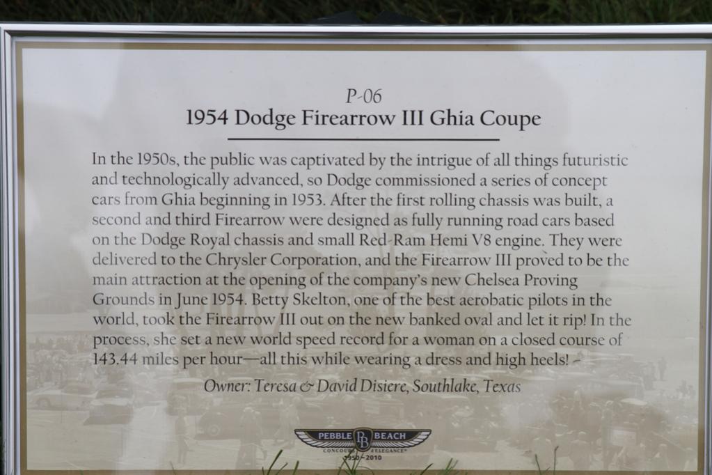 1954 Dodge FireArrow III Ghia Coupe @ Pebble Beach '10 (placard).jpg