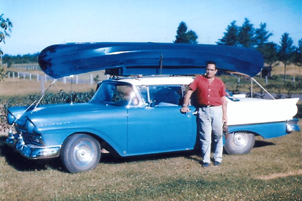 1957 Ford canoe on roof blue.jpg