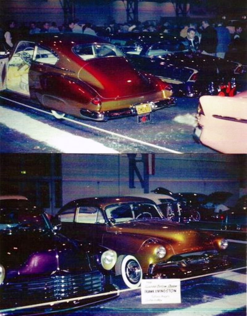 1957 - Livingston's 'The Caribbean' '49 Chevy Fleetline at show.jpg