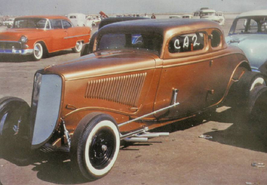 1957 Santa Ana z color 1934 Ford gold coupe.jpg