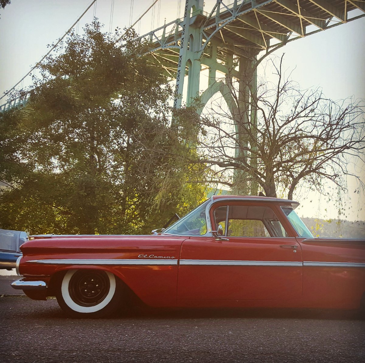 1959 El camino st johns bridge cathedral park2.jpg