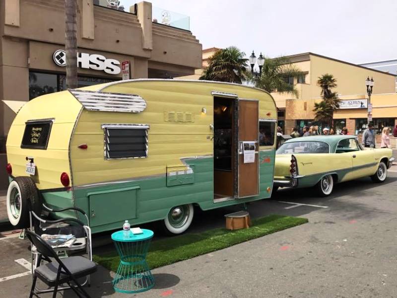 1962 Shasta Airflite and 1957 Desoto Sportsman at a Huntington Beach car show (2).jpg