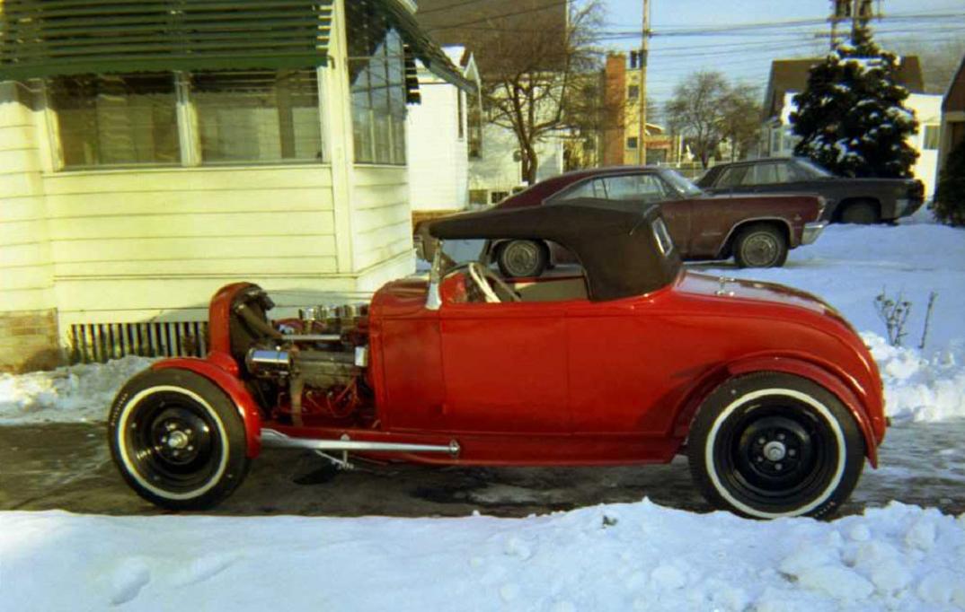 1966 snow scene w- 1931 Ford roadster.jpg