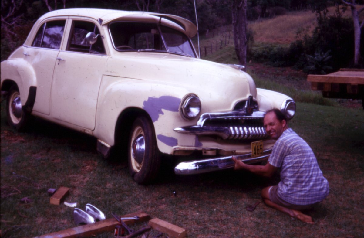 1967 Dad & FJ Holden repairs.jpg