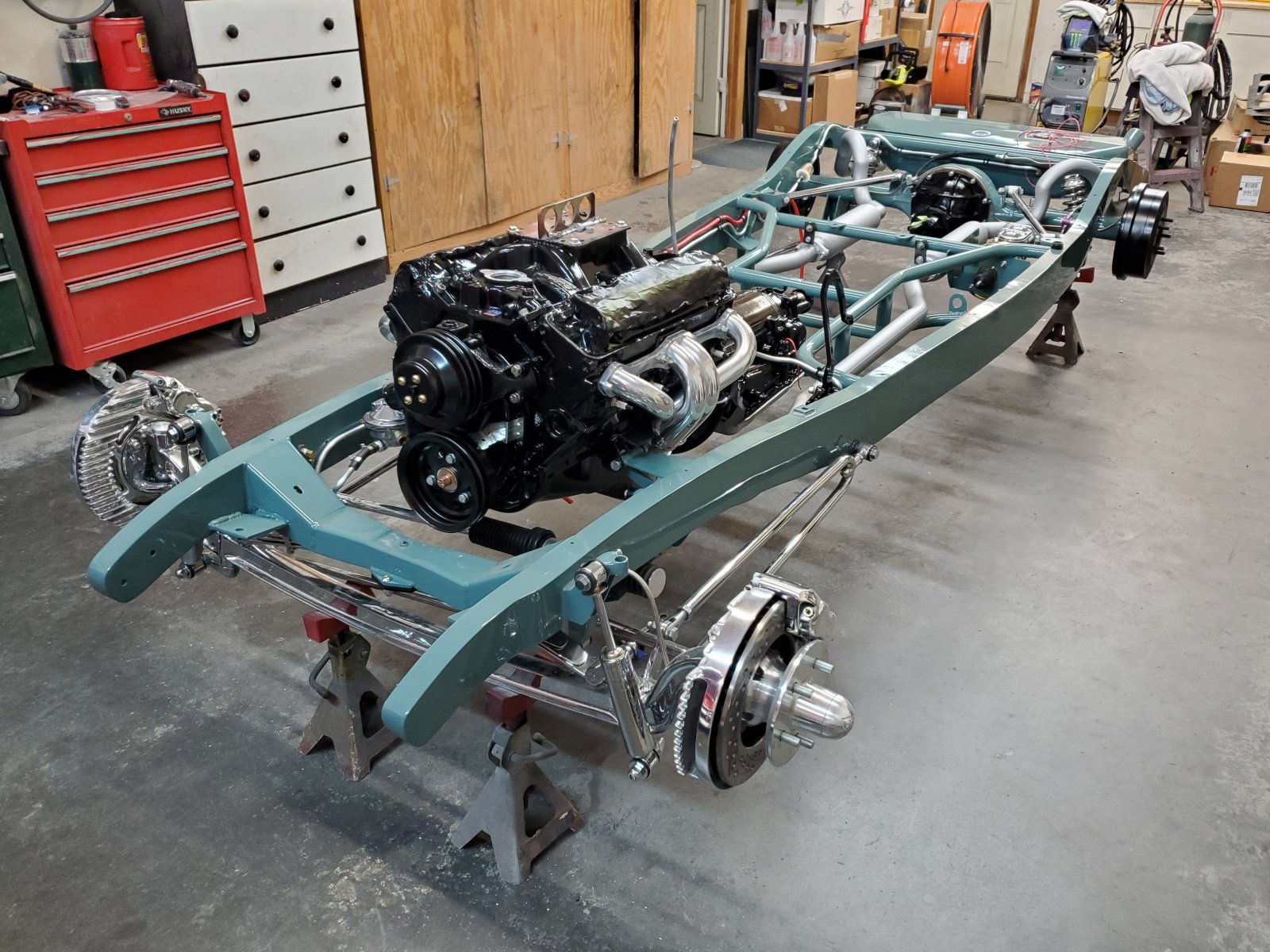 34 Build motor in chassis front qtr low July 12 2021.jpg