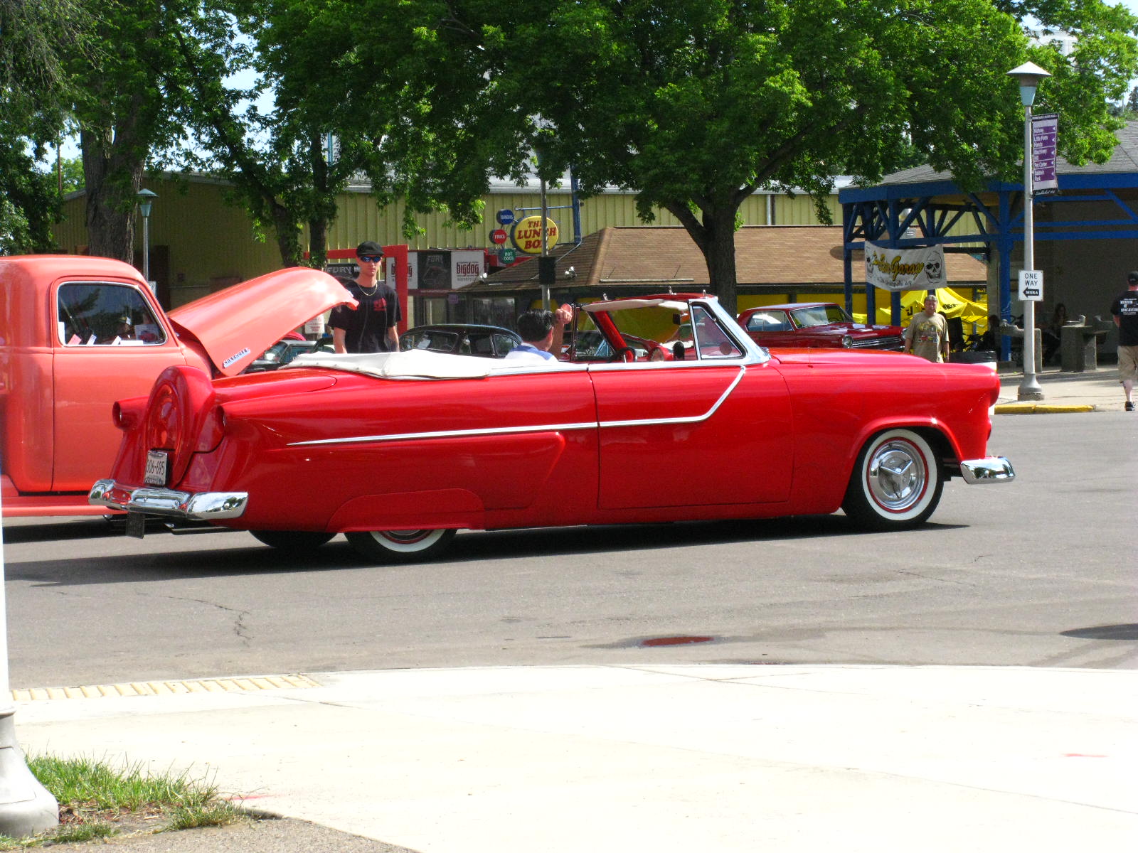 54 Ford convert red BACK TO THE 50'S 2010.jpg