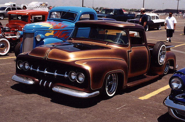 56 Ford truck brown panel paint.png
