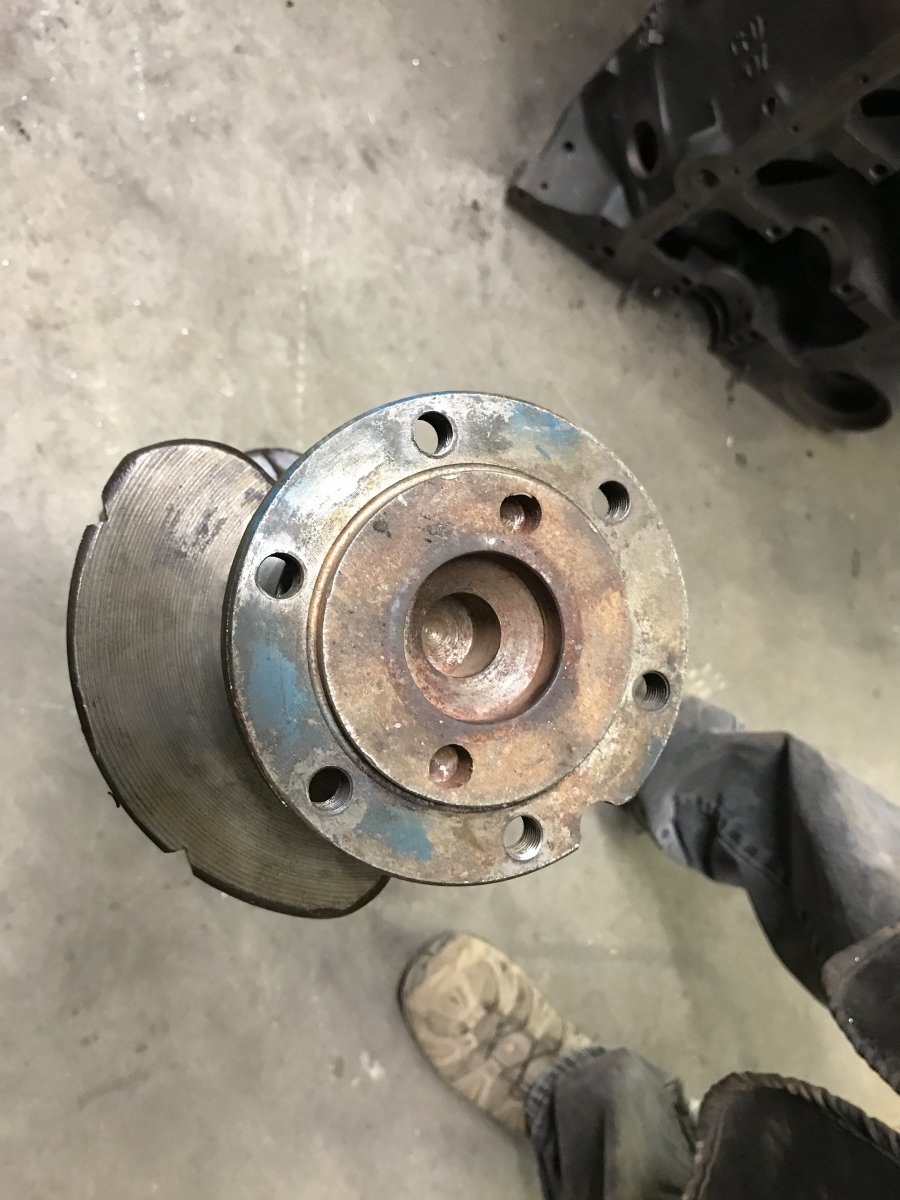 56 Olds crank flange.JPG