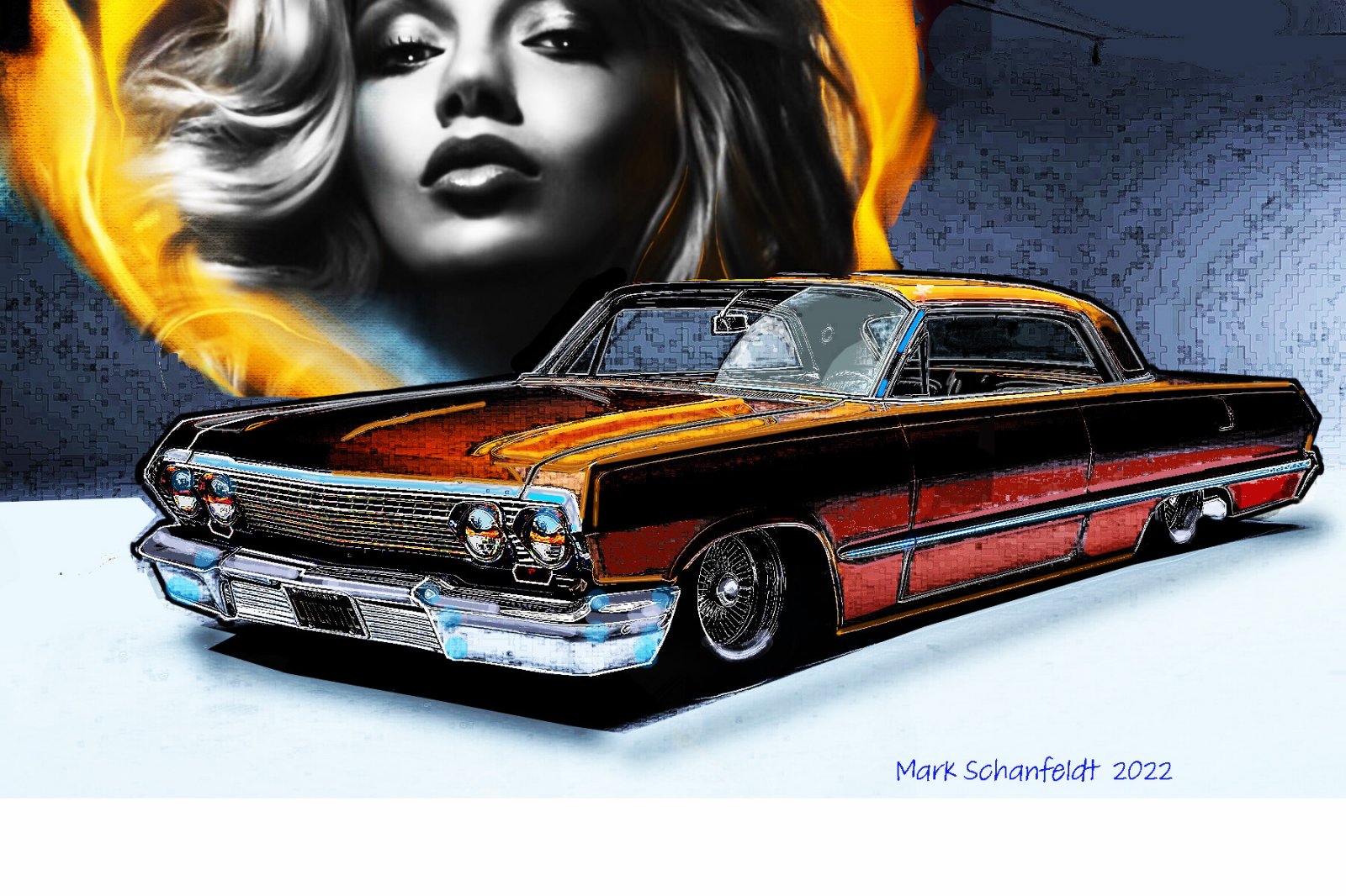 63 impala COLORED POSTER w model.jpg