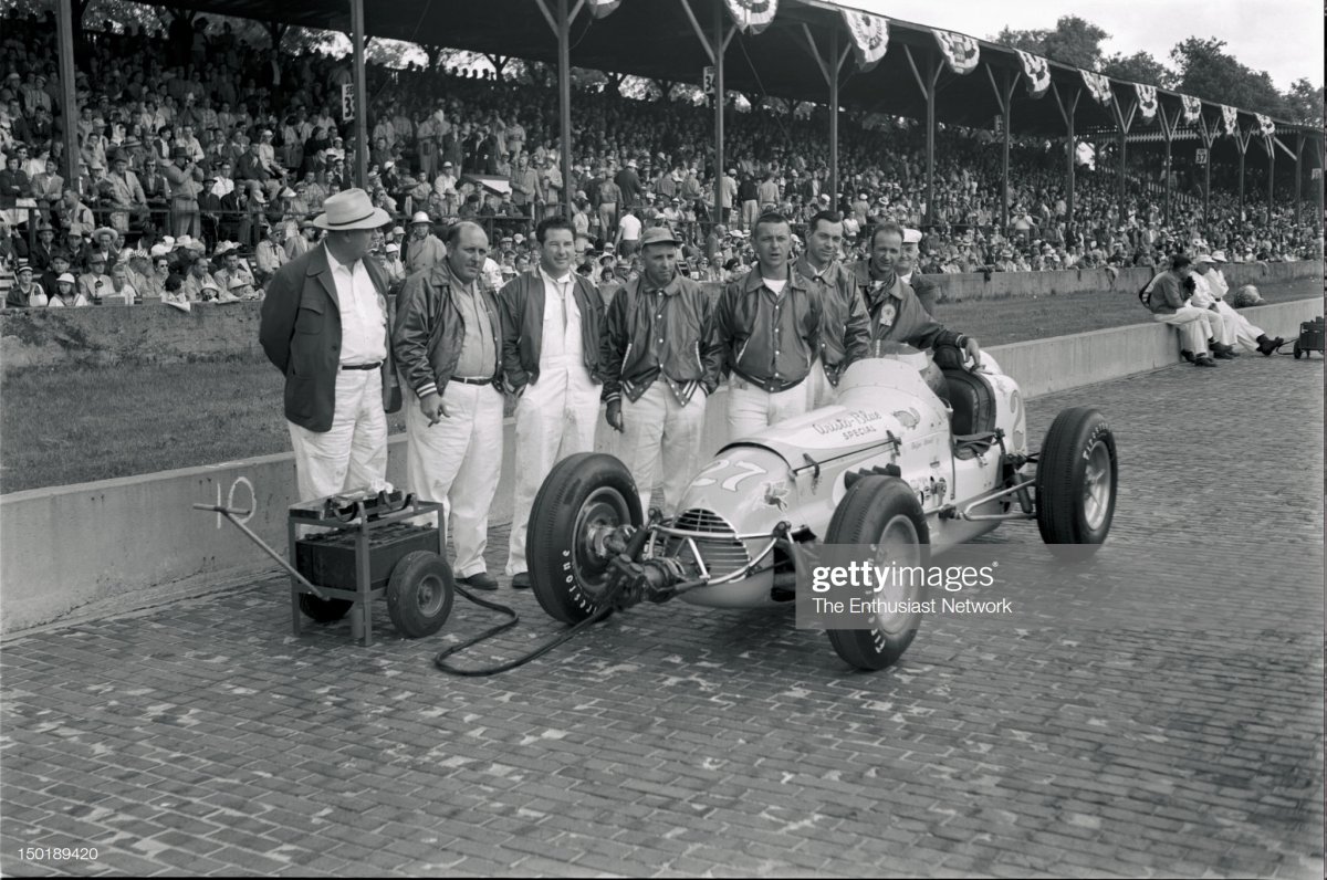 68 1955 Indianapolis 500 Roger Ward's team before the race..jpg