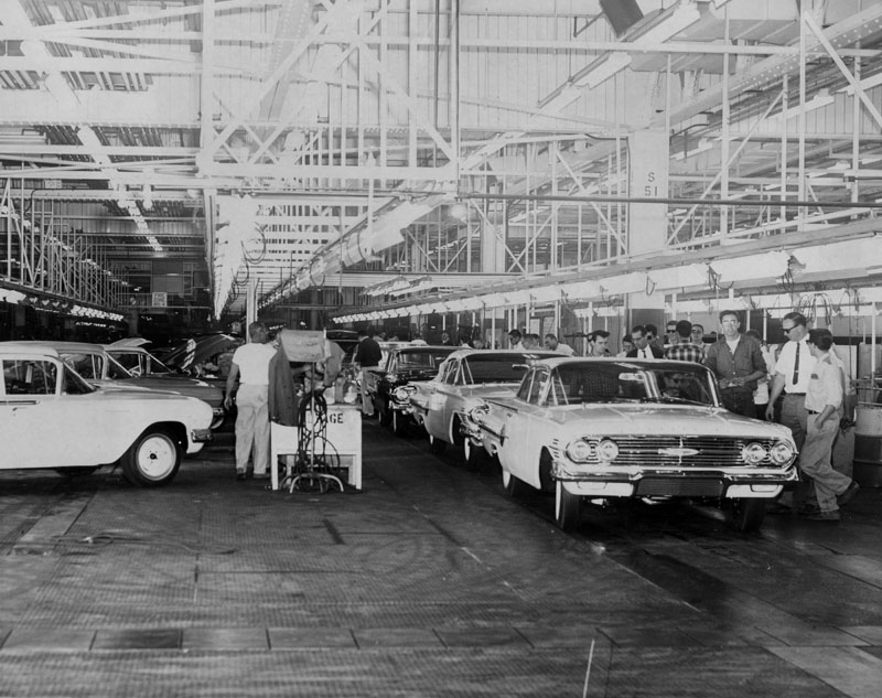 assembly line 1960 Chevy Impala.jpg