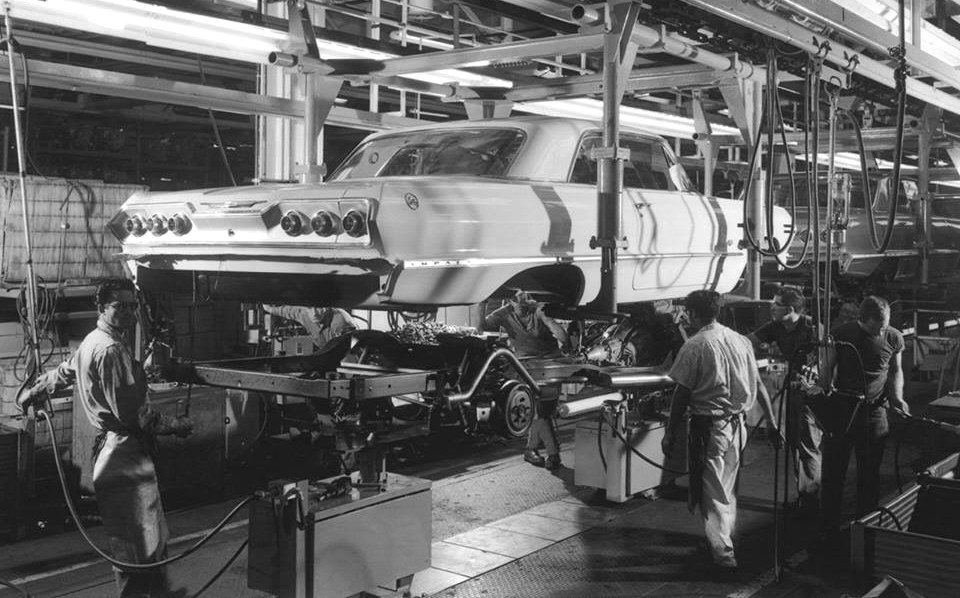 assembly line 1963 Chevy Impala white.jpg