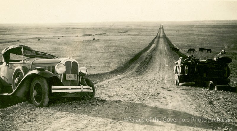 Automobile crash on New Mexico highway, ca_ 1929-1931.jpg