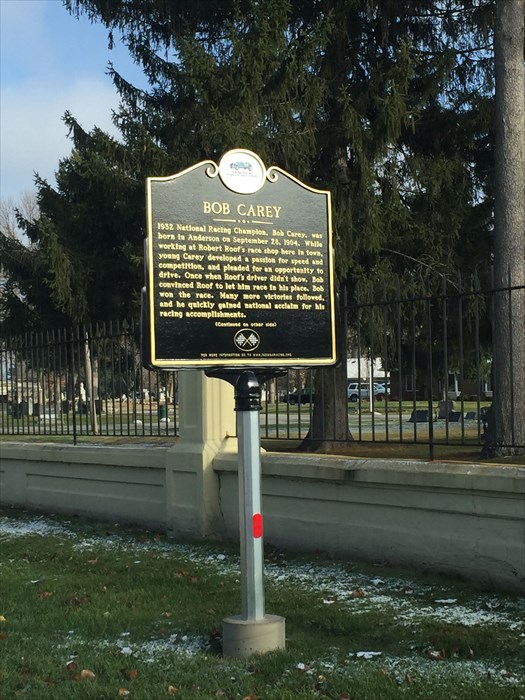 Bob Carey Memorial Marker in Anderson Indiana 2016.jpg