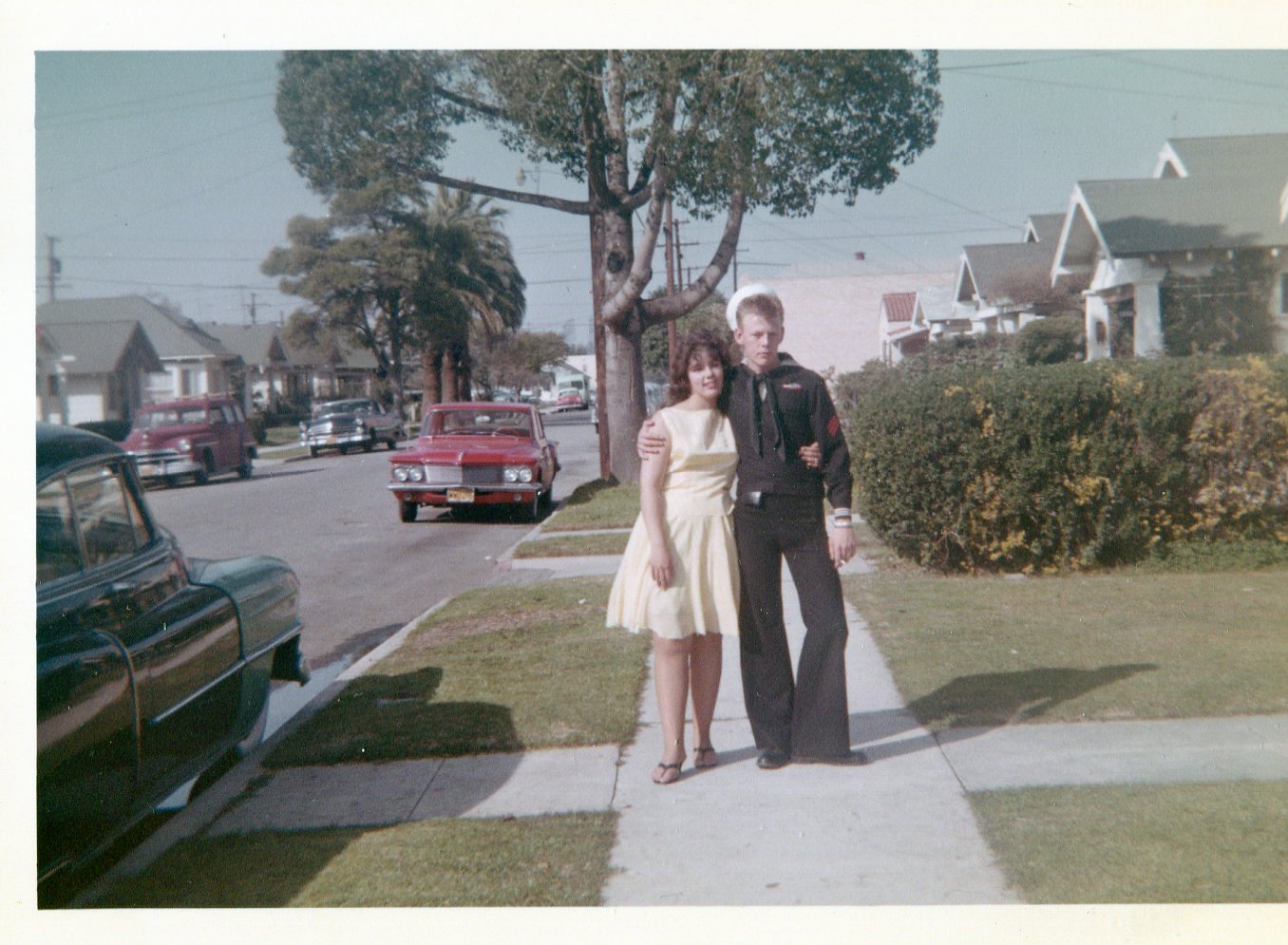 Bob & My 54 Caddy. Me & Barbara DJB 62-64.jpg