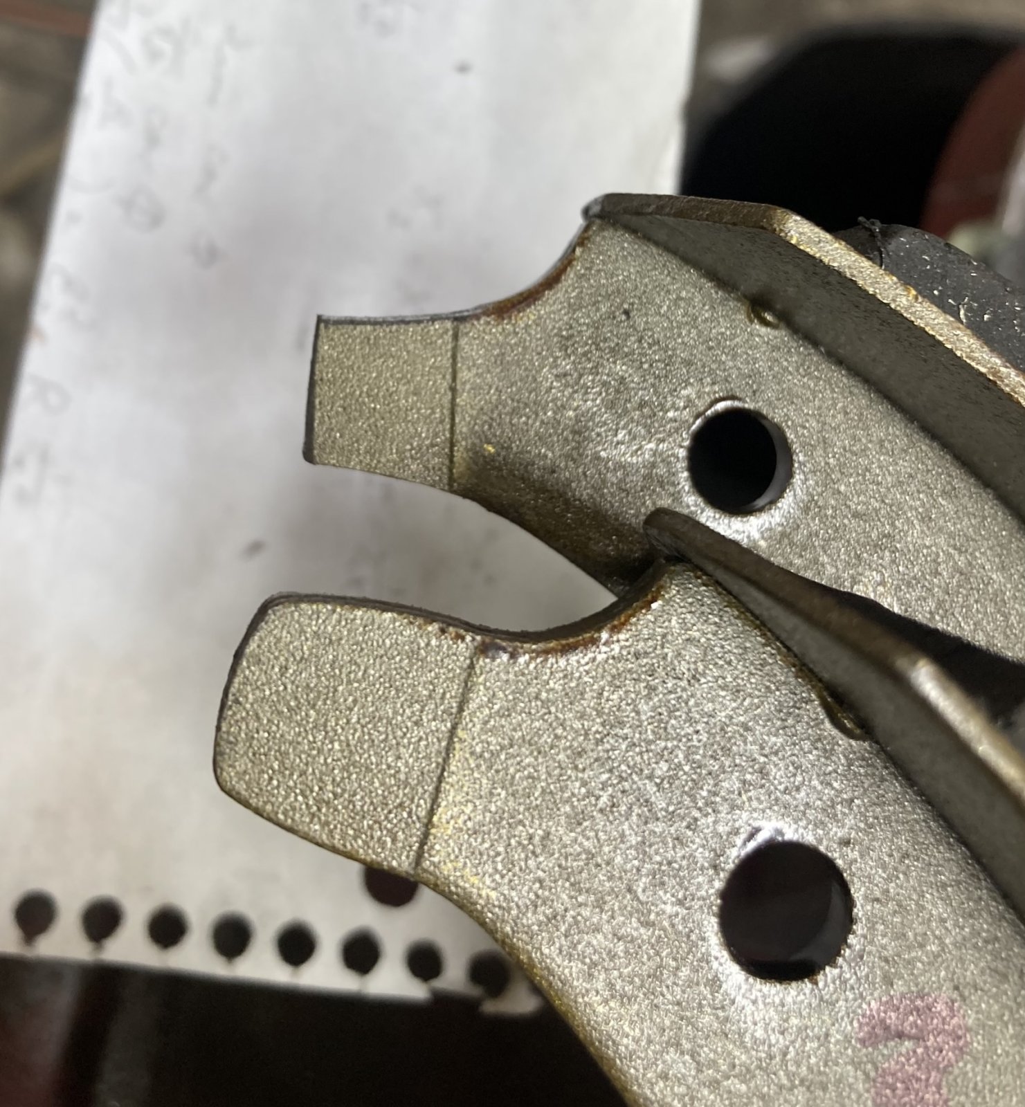 Brake Shoes New Before and After.JPEG
