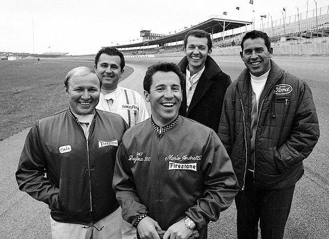 Cale Yarborough, unk, Mario Andretti, Richard Petty, David Pearson.jpg