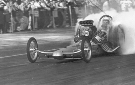 Chris Karamesines with injectors wide open and the slicks blazing. Photo from the Cagle Archives.jpg