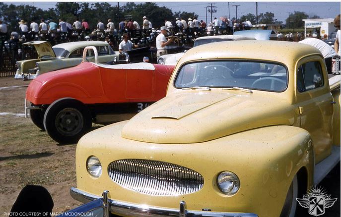 Chuck Porter's pickupat NHRA Nats 1957 6.JPG