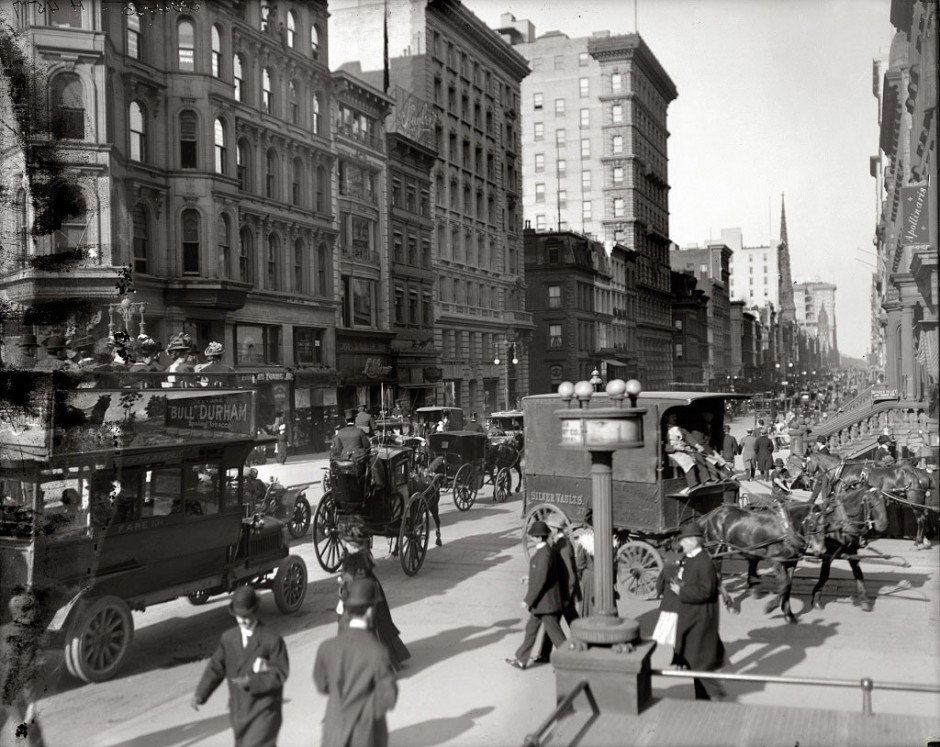 Corner of Fifth Avenue and 42nd Street , New York , 1910..jpg