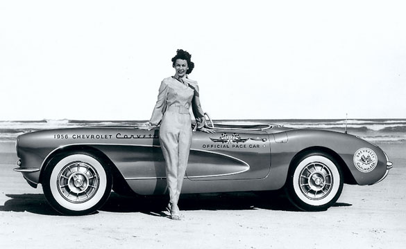 Corvette Hall of Famer Betty Skelton and the 1956 Daytona Corvette Pace Car..jpg