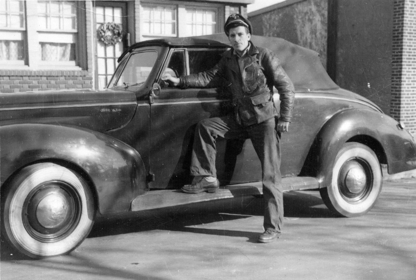 Dad and His 1940 Ford Convertible.jpg