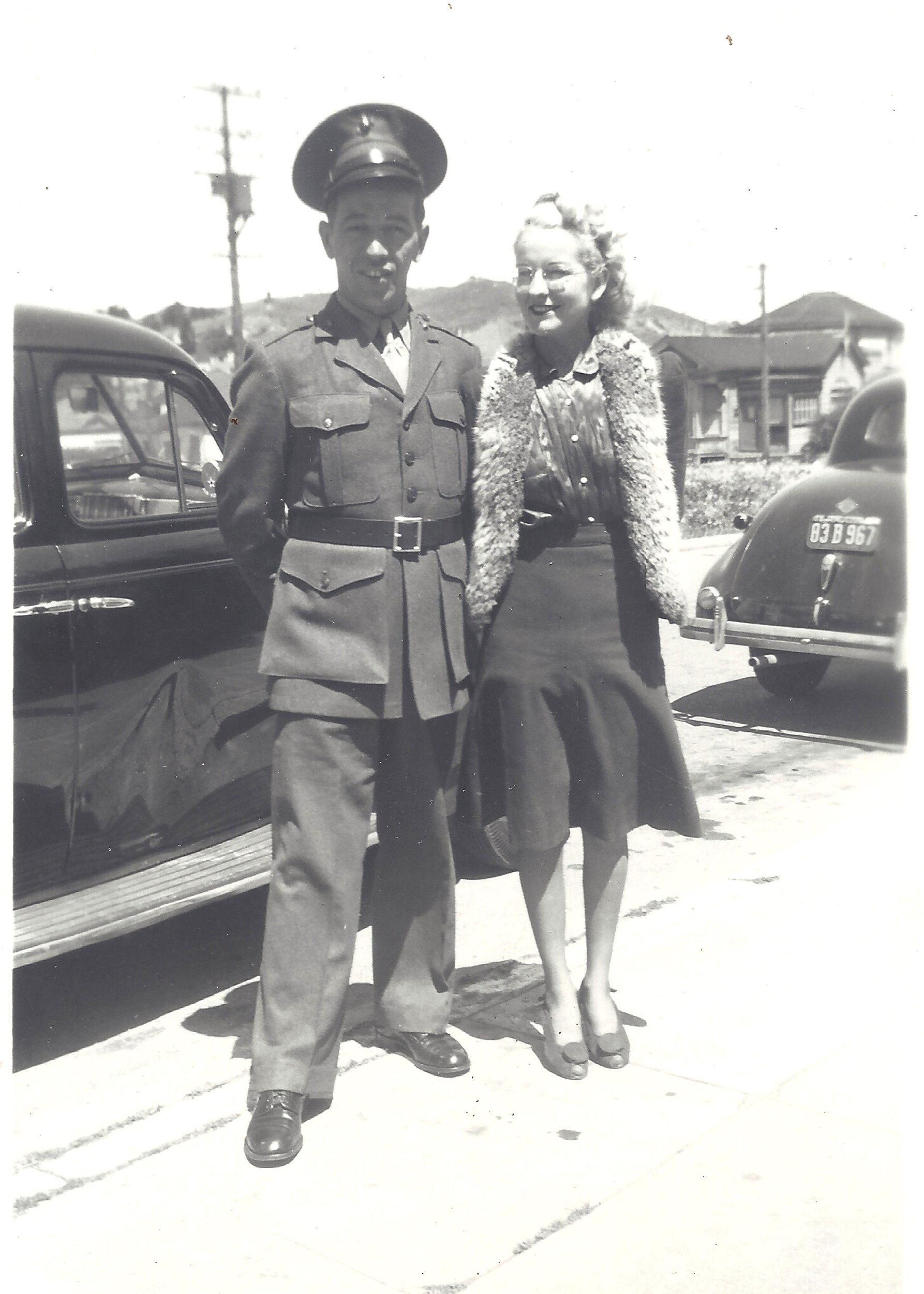 Dad U.S.M.C. WW II & Mom.jpg