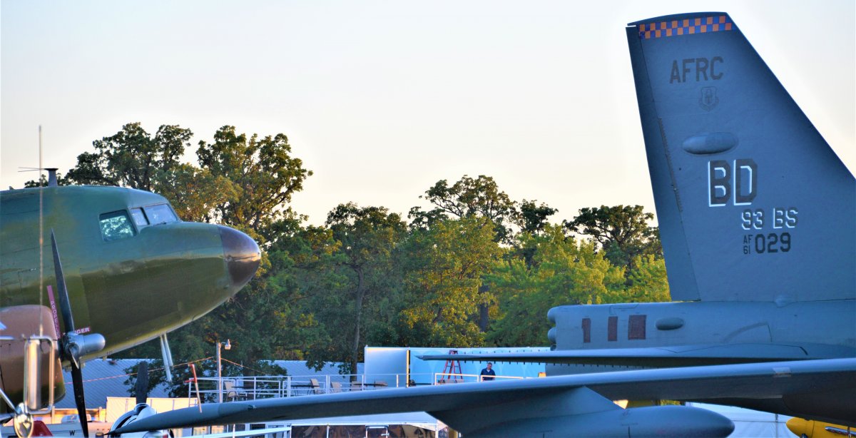 DC-3 and B-52 at Oshkosh.JPG