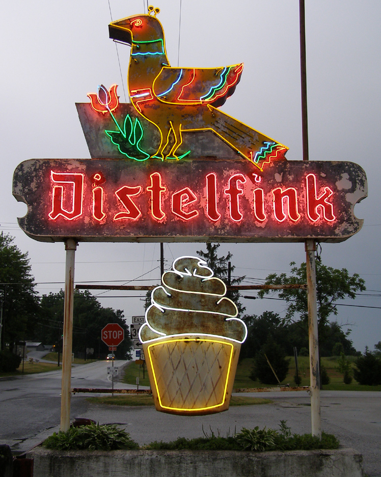 distelfink sign at twilight.jpg