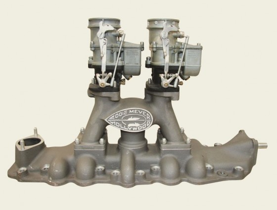 Eddie Meyer Two Carburetor Exhaust Heated Intake Manifold (1932 to 1948).jpg