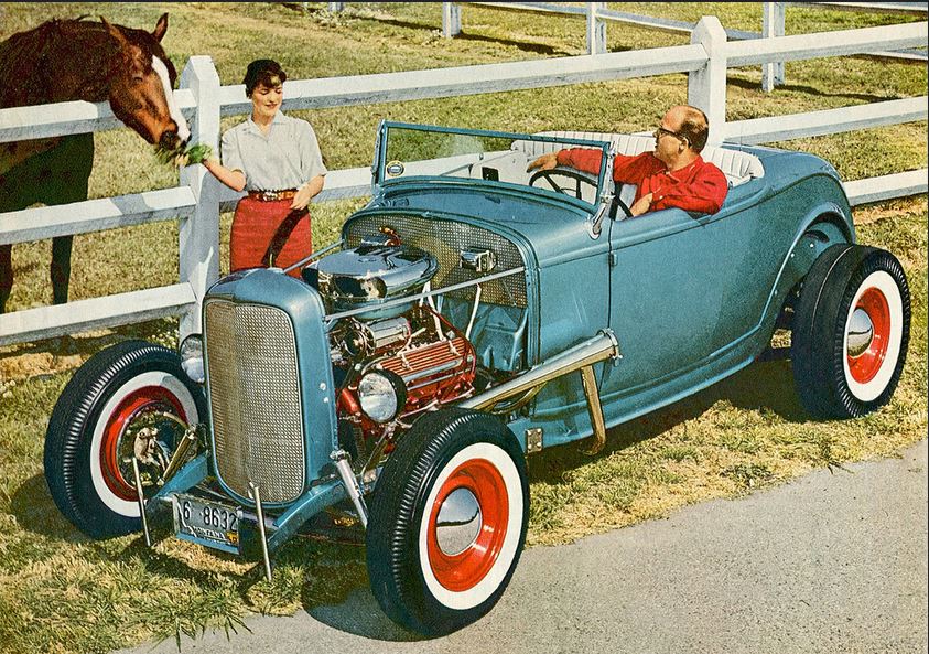 George Schreiber's '32 Ford roadster, 1962.JPG