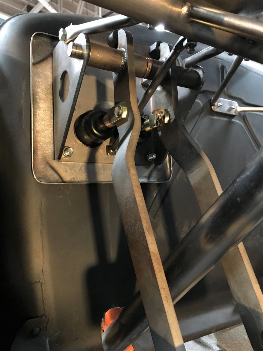 Hanging Pedals With Push Rods Installed.jpg