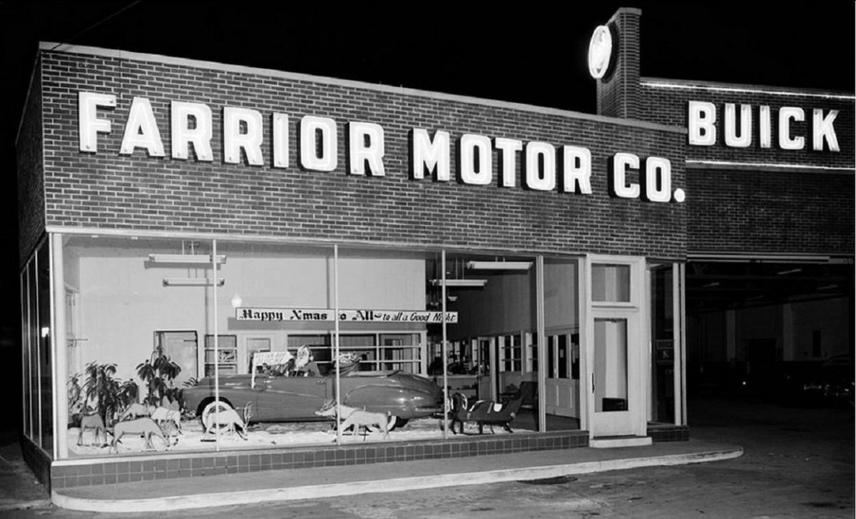 holiday Christmas car dealership 1948 Buick at Christmas.jpg