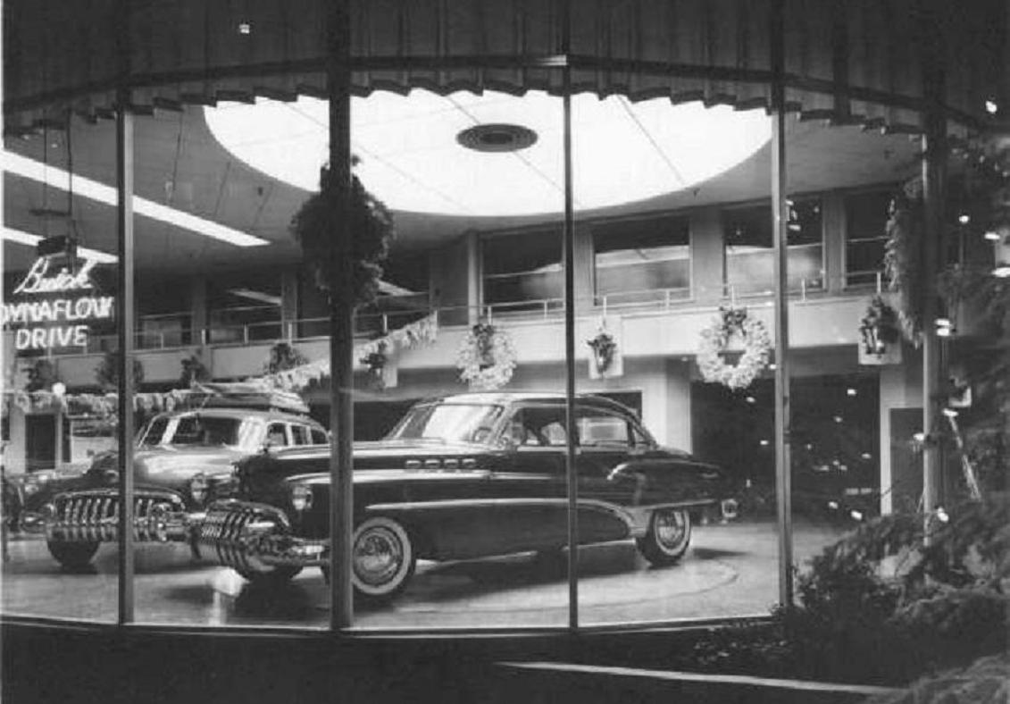 holiday Christmas car dealership 1949 Buick Christmas display.jpg