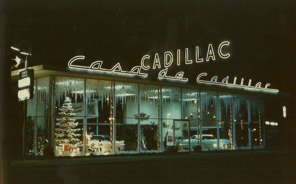 holiday Christmas car dealership 1955 Cadillac LA CA Sherman Oaks Christmas.jpg