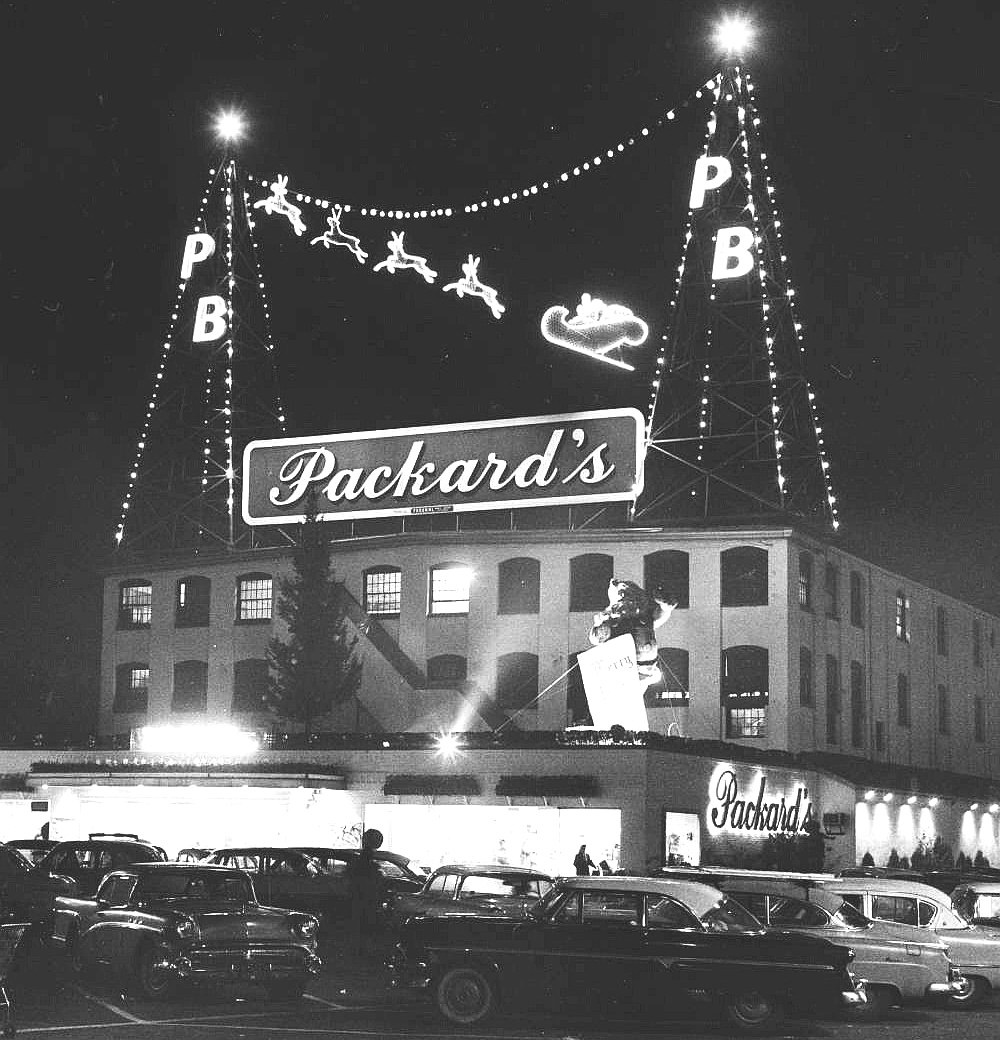 holiday Christmas car dealership 1958 Packard at Christmas.JPG