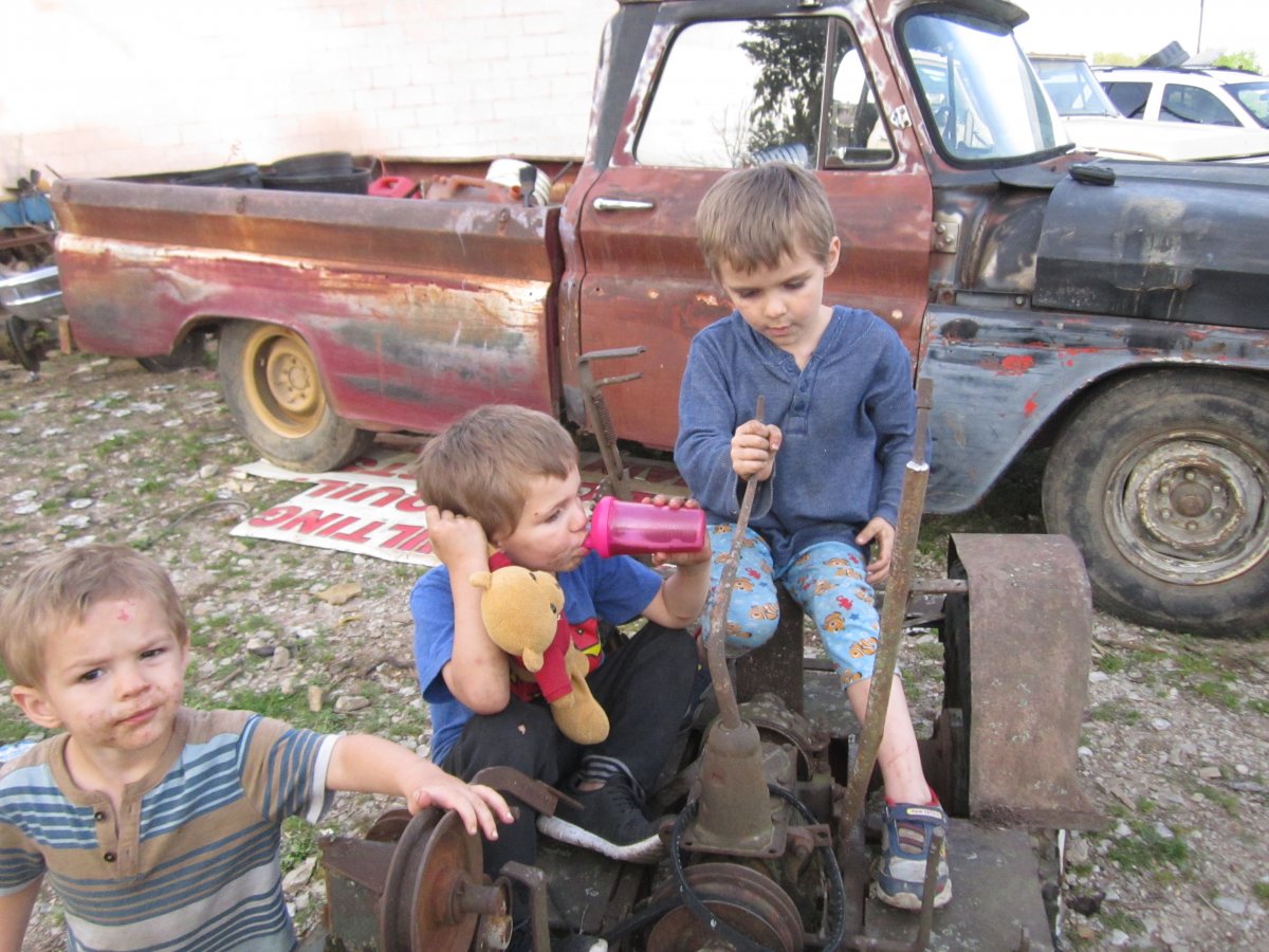 Homebuilt Tractor and Boys 015.JPG