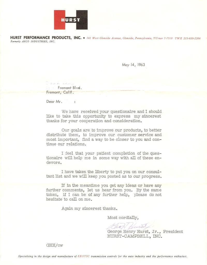 Hurst Questionaire Letter (May 1963).jpg