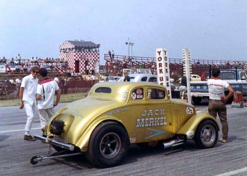 Jack Merkel at York w_ gold car.JPG