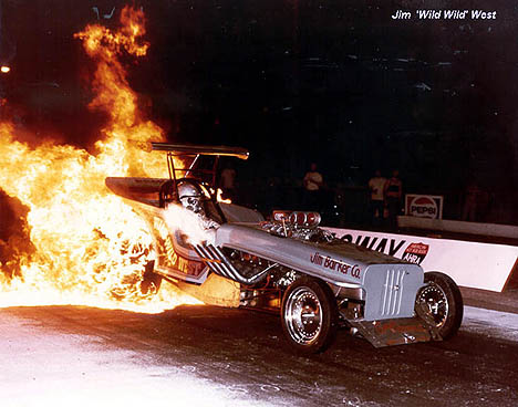 Jim West gets MIGHTY hot in the Wild, Wild West Jeep AA Fuel Altered! Photo thanks to Jim West.jpg