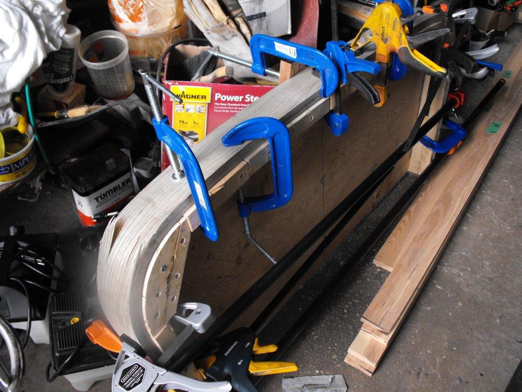 lots of clamps for seat suround.jpg