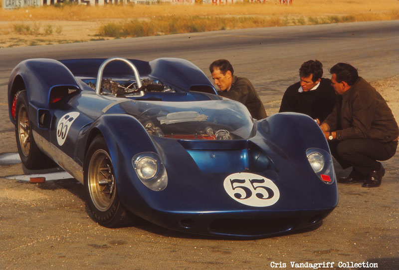 McLaren left to right, Doane Spencer, Jim Adams, and Chic Vandagriff of Hollywood Sports Cars.jpg