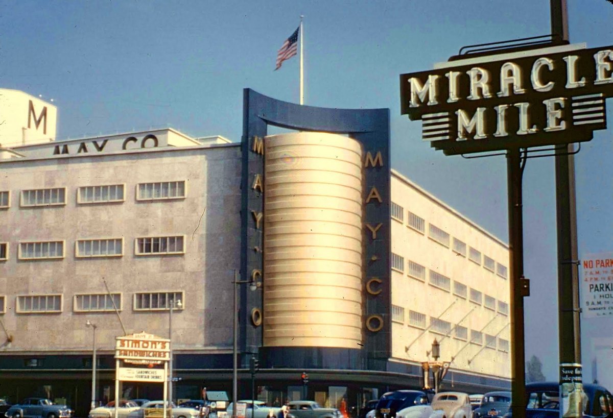 Miracle Mile Mayco LA 1950s.jpg