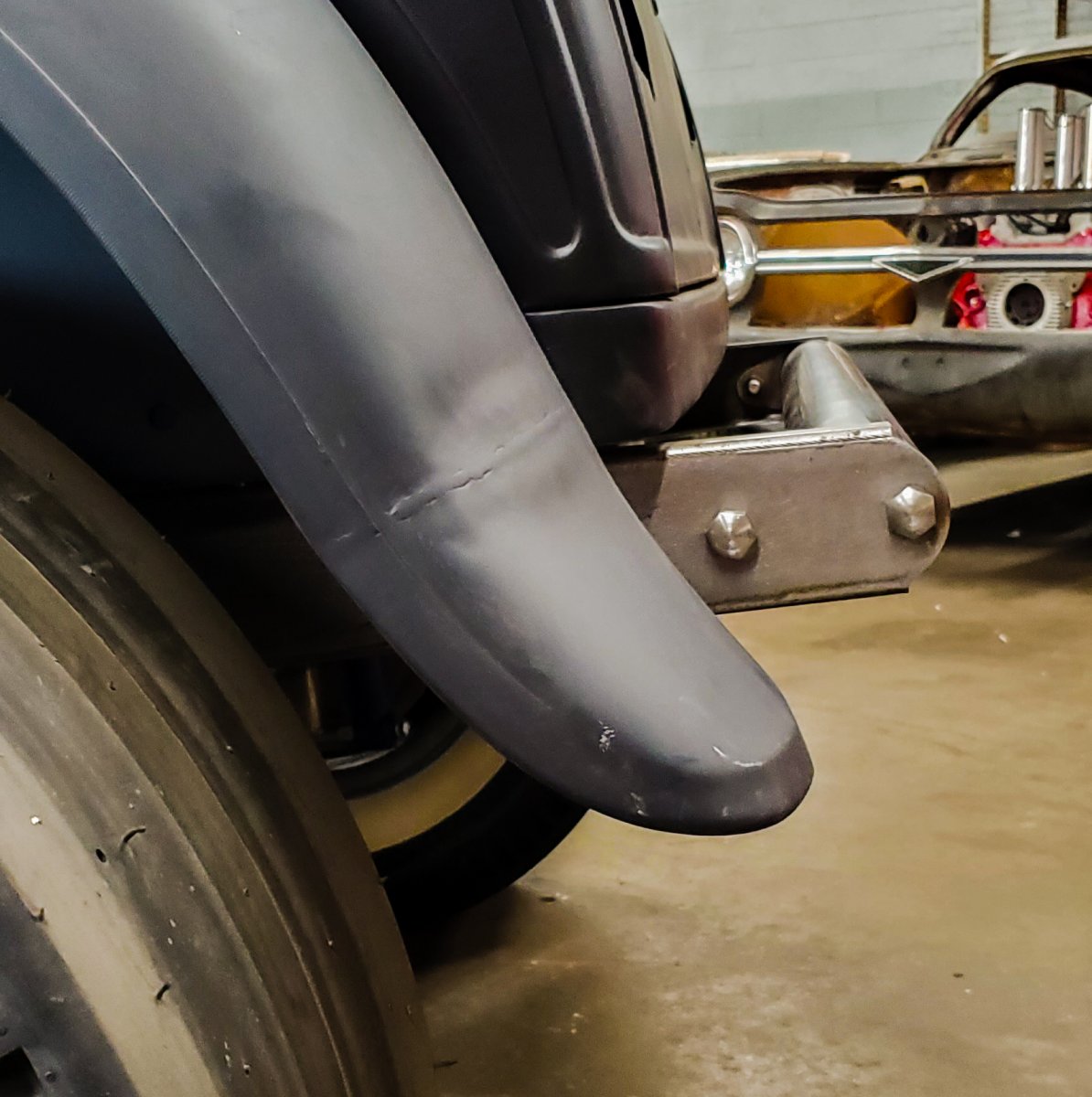 Model A Coupe Tube Bumper Set Back Behind Fenders.jpg