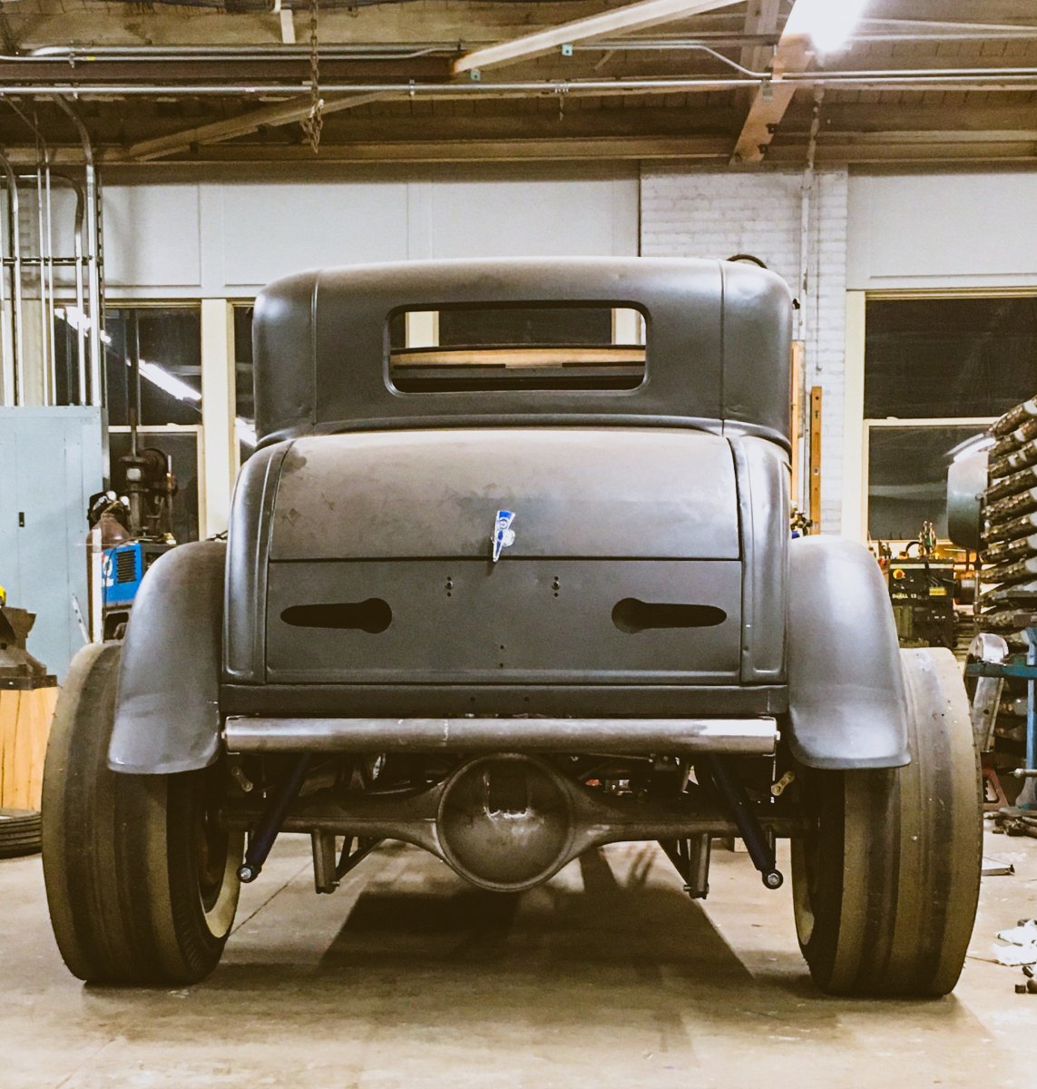 Model A Coupe Tube Bumper Straight On.jpg