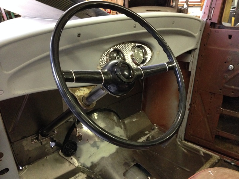 my 32 sedan project - steering wheel and dash.jpg