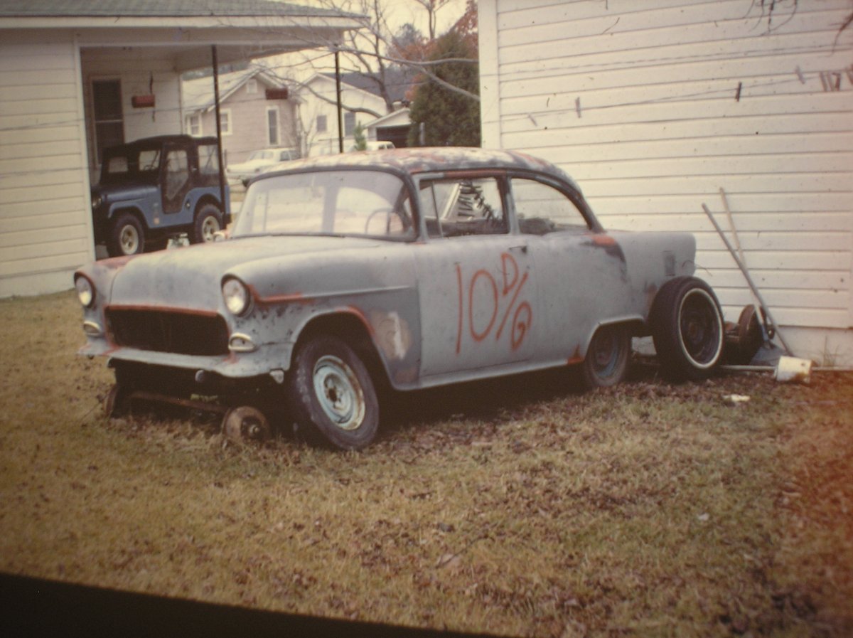 My first Tri Five Chevy 1975.JPG