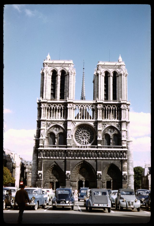 Notre Dame, Paris, July 1958.jpeg