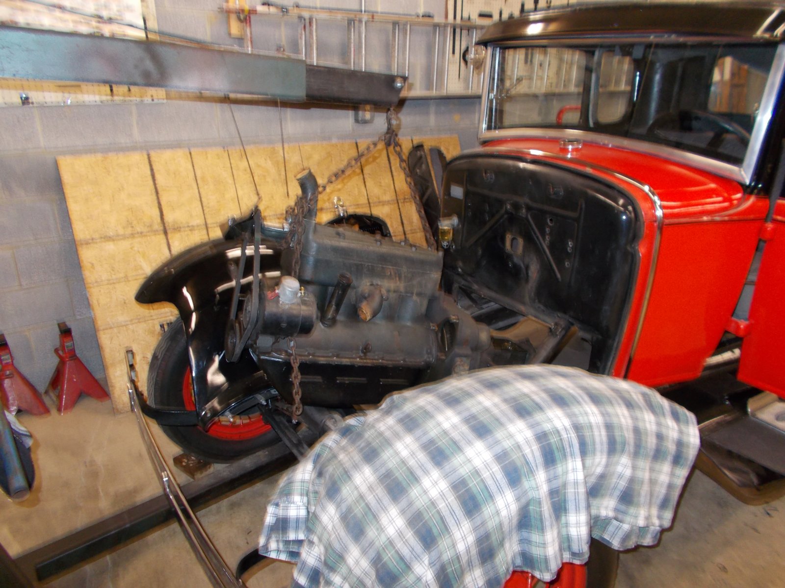 old engine coming out.JPG